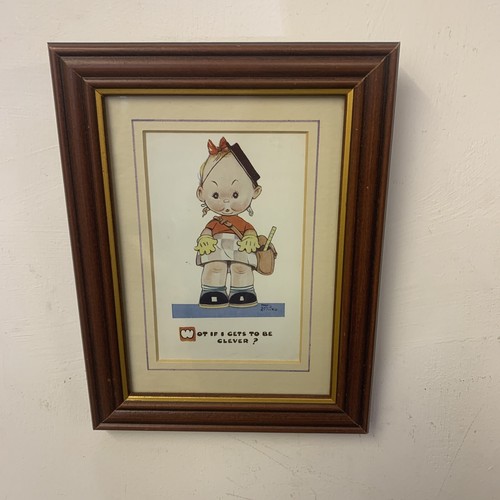 Vintage framed postcard - vintage, by