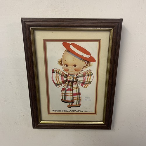 Vintage framed postcard - framed,